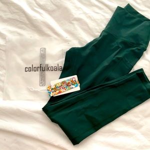 Colorfulkoala Forest Green Leggings